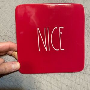 RAE DUNN “NICE” Trivet